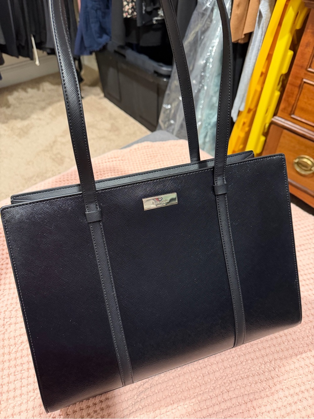 kate spade Black Saffiano Tote